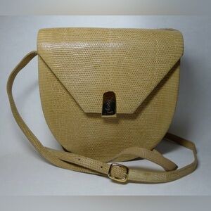 YSL Vintage Lizard Shoulder Bag